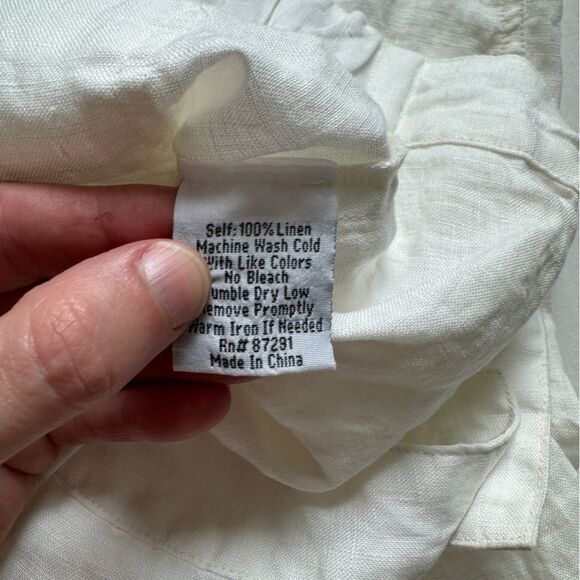 Johnny Was White Linen Pants Size Small NWOT - Picture 9 of 9